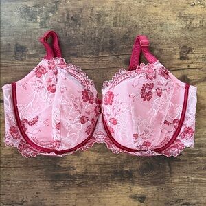 Soma Rose Lace Embroidered Bra